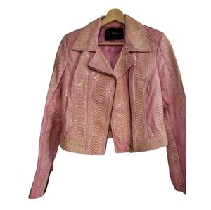 Versace pink python jacket size 38